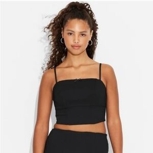 Wild Fable Spaghetti Strap Woven Top‎